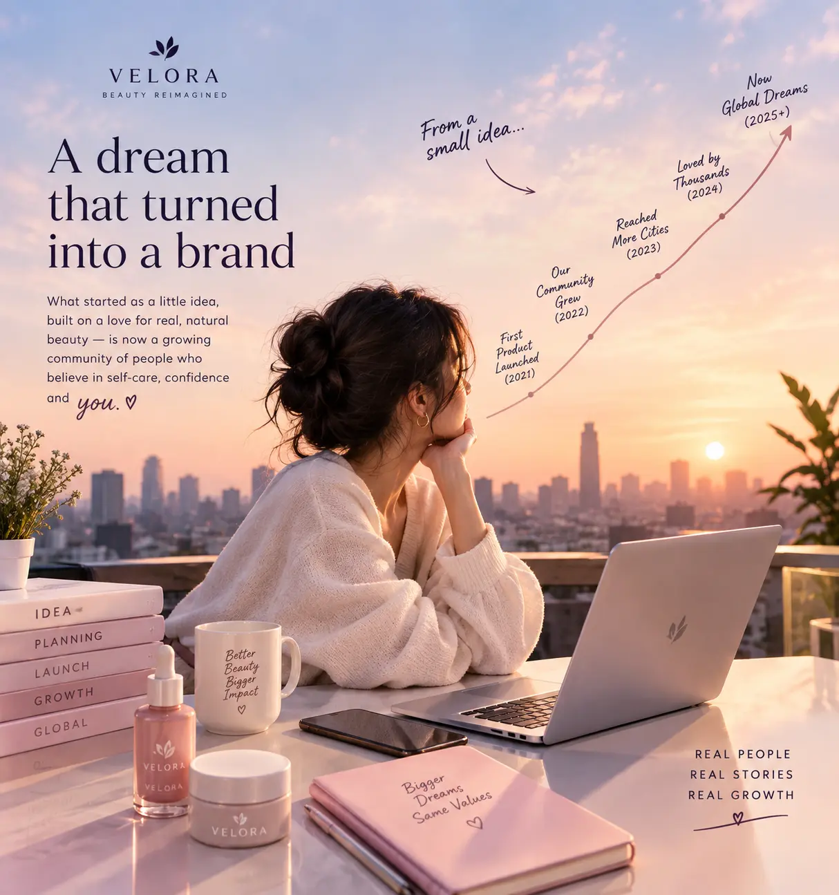 Brand storytelling illustration