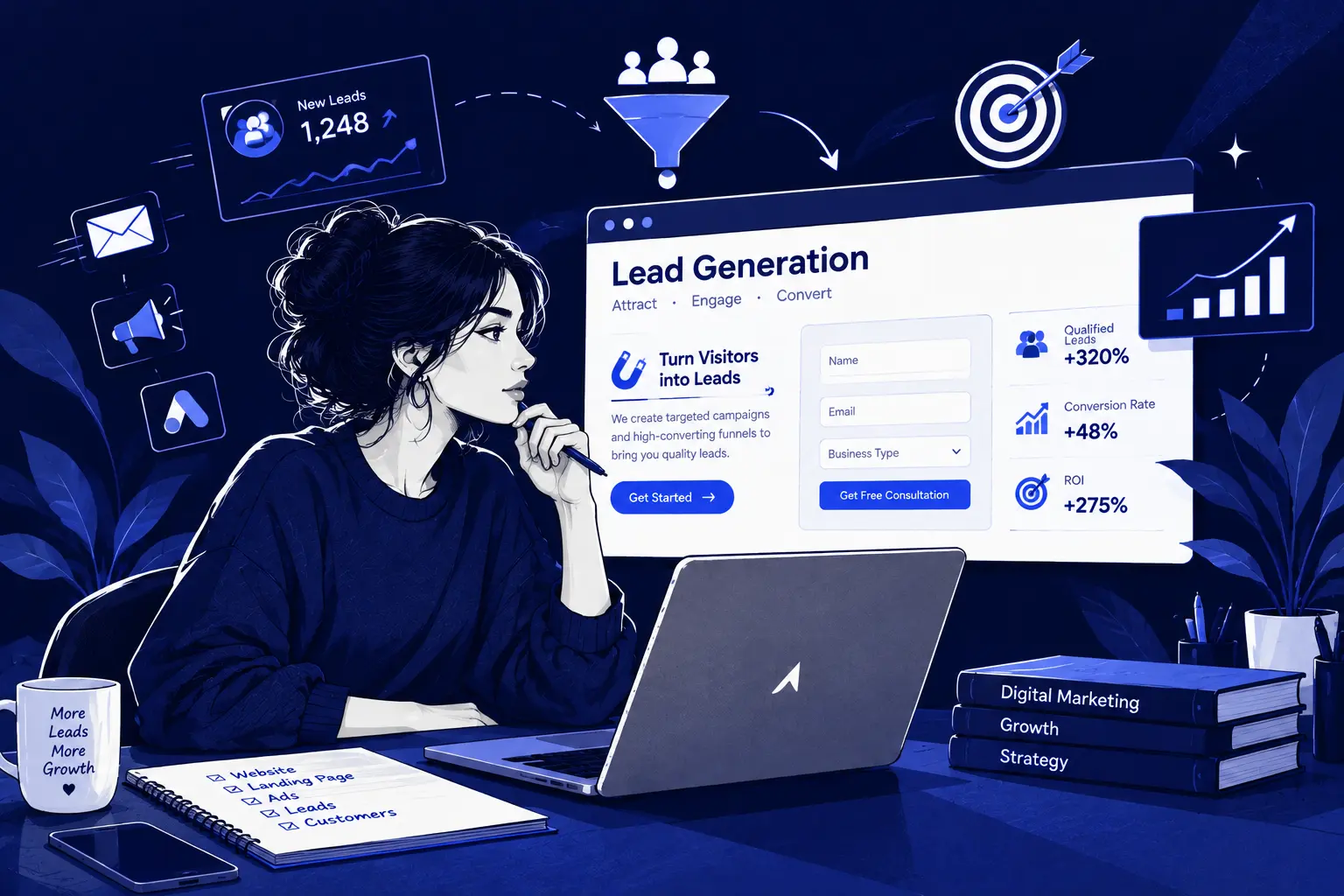 Lead Generation illustration