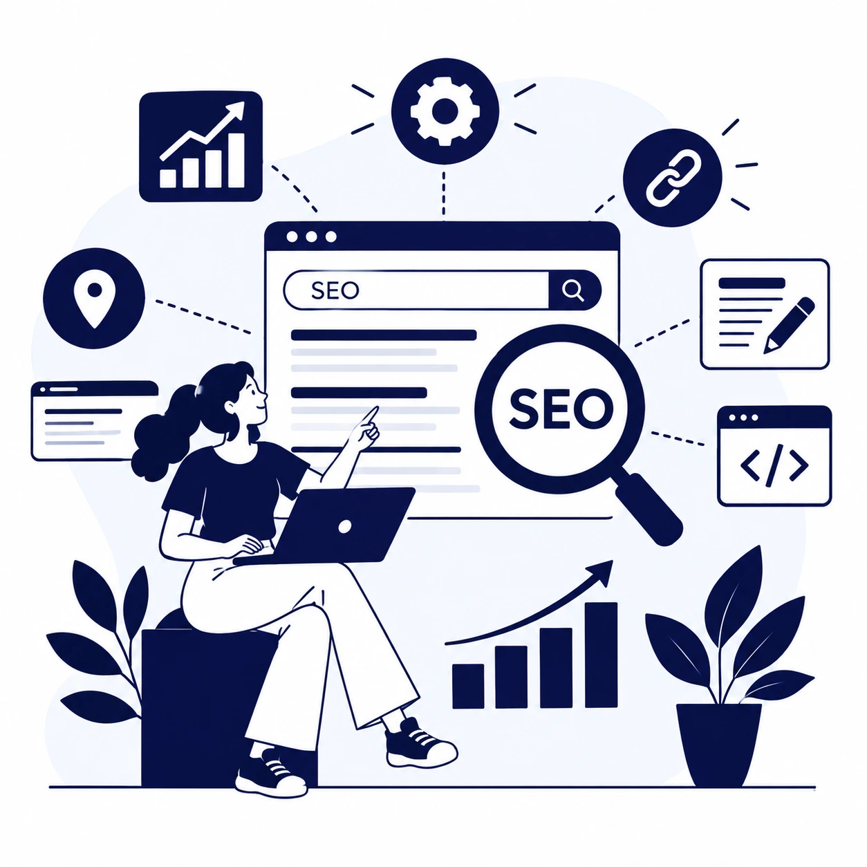 digital marketing services(seo illustrations)