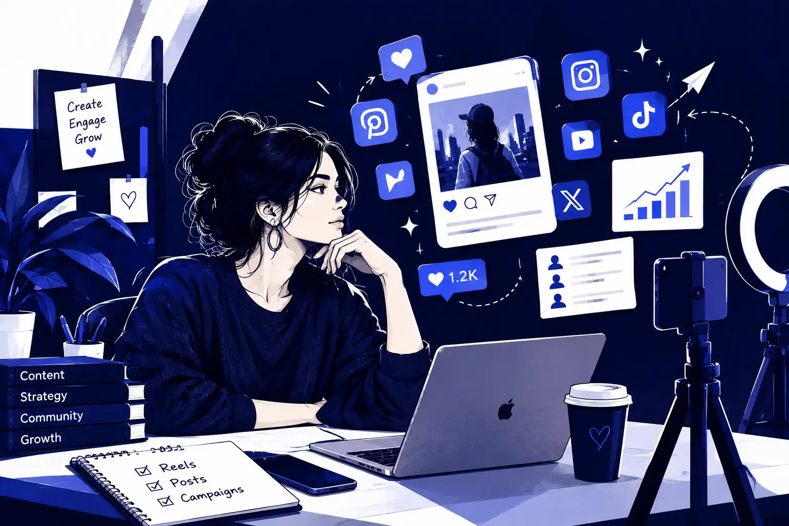 Social Media illustration